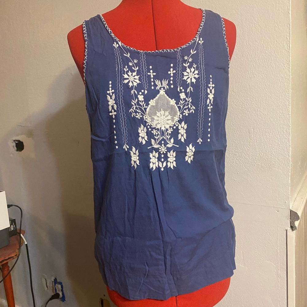 The Impeccable Pig embroidered tank